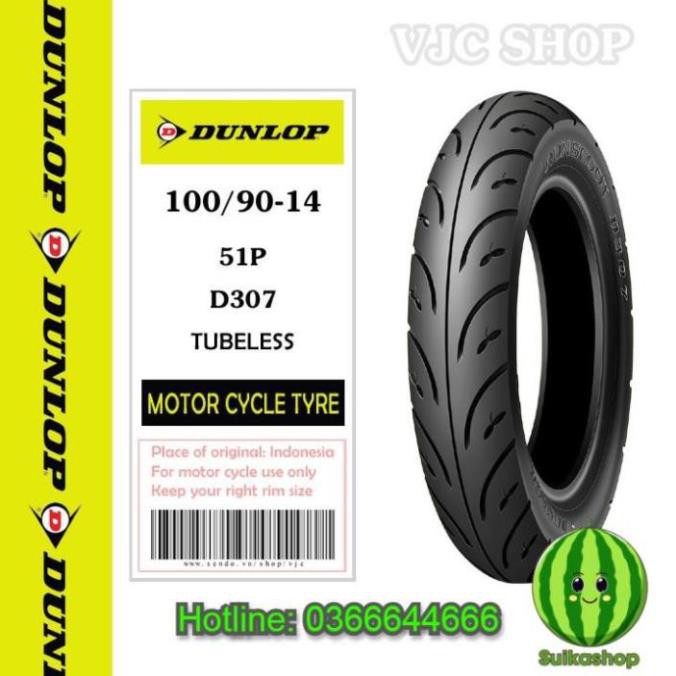 Lốp xe Piaggio Liberty hãng Dunlop cỡ 100/80-16 và 100/90-14