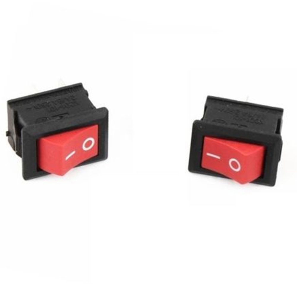 5 công tắc bật tắt Kcd1-101 Ac 6a 250v 2 chân I/O Spst 15x21mm