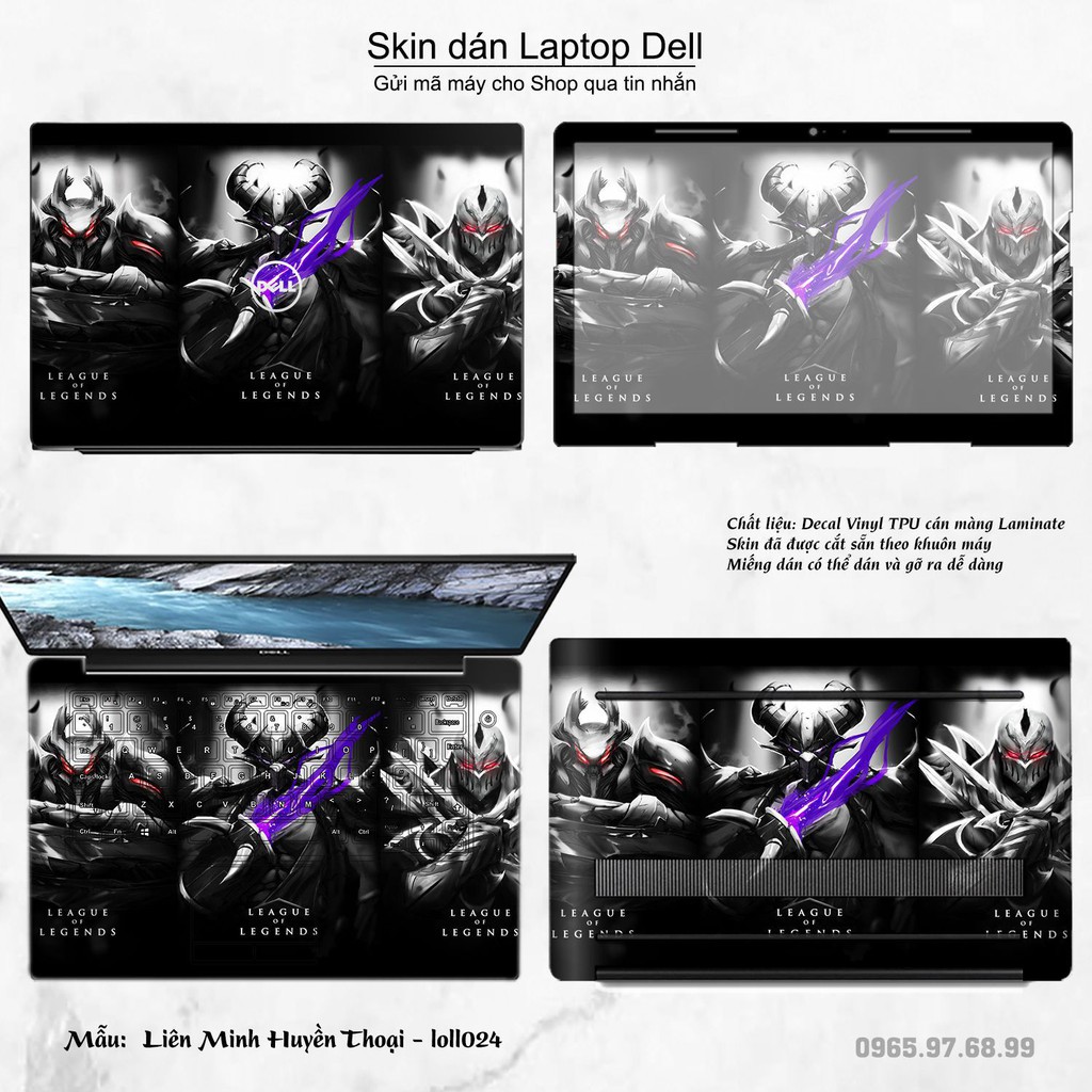 Skin dán Laptop Dell in hình Liên Minh Huyền Thoại _nhiều mẫu 3 (inbox mã máy cho Shop)
