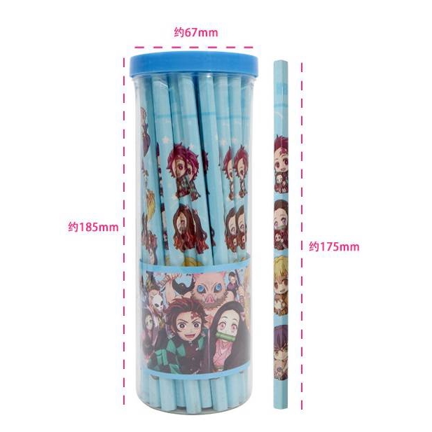 Bút chì gỗ 2B giá siêu rẻ Demon Slayer Kimetsu No Yaiba Cute Flamingos Standard Wood Pencil Writing Tool School Office Supply Student Stationery Kids Gift Kamado Tanjirou Nezuko Agatsuma Zenitsu