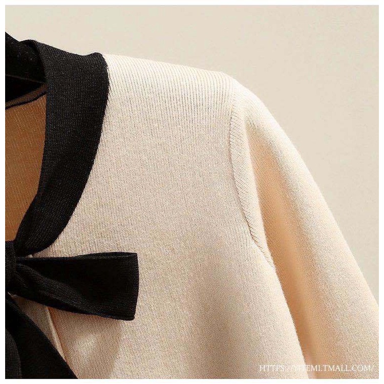 Áo cardigan len mỏng dài tay phối nơ phong cách Hàn cho nữ Cucphuong shop