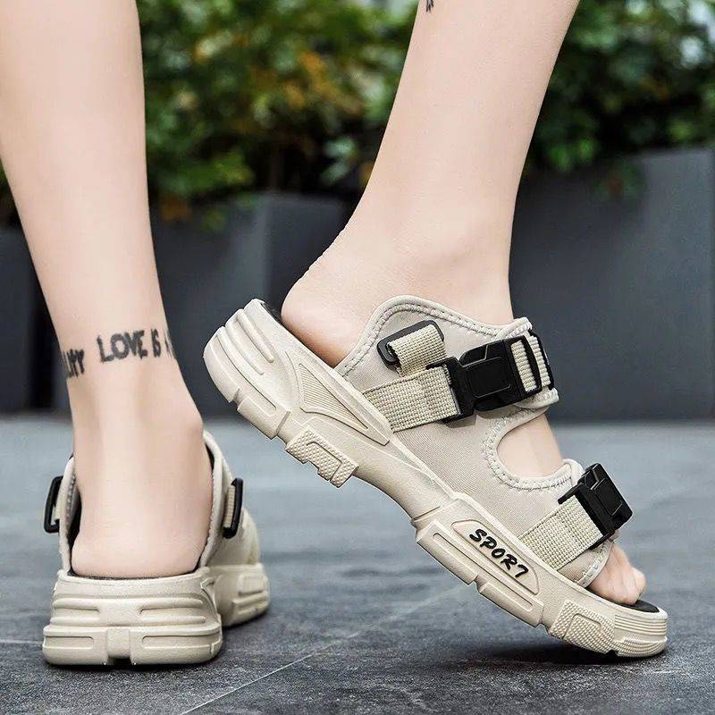 Giày sandal quai hậu đế cao su chống trượt thời trang đi biển dành cho nam