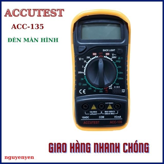 [TPHCM] Đồng Hồ Đo Vạn Năng Đa Năng ACCUTES ACC-135 Nhỏ Gọn Kèm Bộ Que Đo