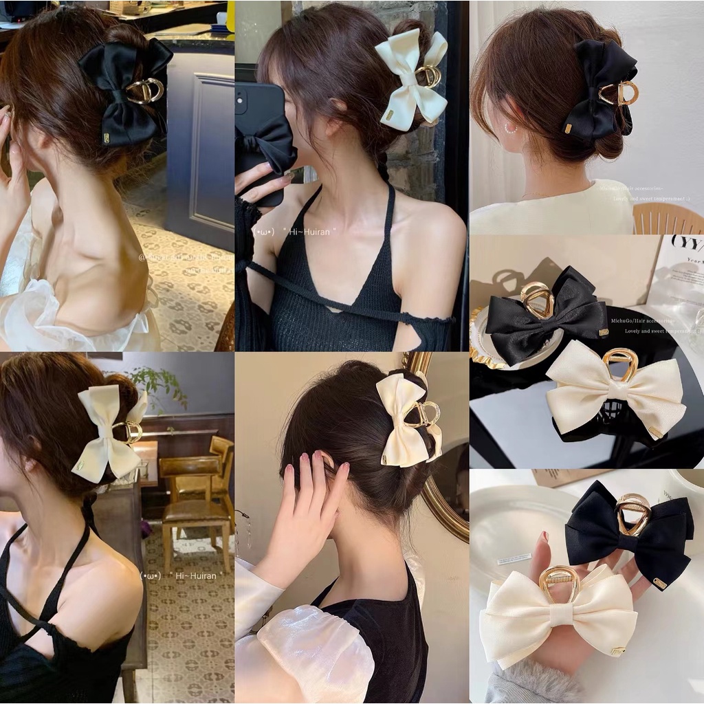 Kẹp Tóc Hình Nơ Cỡ Lớn Phong Cách Hàn Quốc Mới