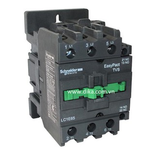 Contactor Schneider LC1E65 3P 65A coil 220VAC mã LC1E65M5