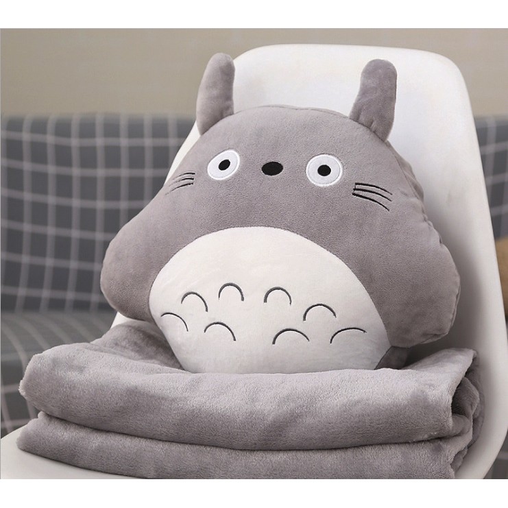 Gối mền văn phòng TOTORO tròn chức năng 3 trong 1