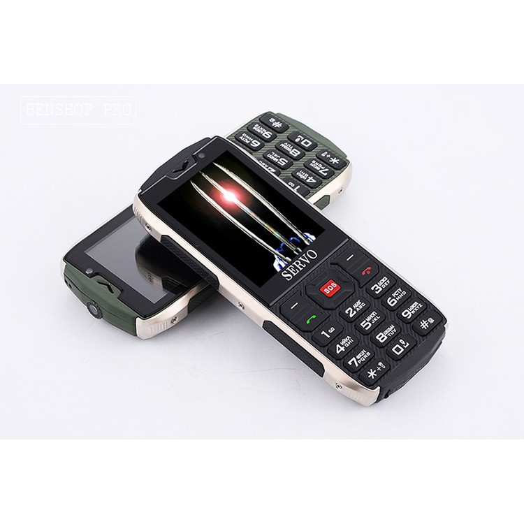 Điện Thoai 4 Sim 4 Sóng Servo H8 Loa To Sóng Khỏe Kiểu Dáng Hầm Hồ Quân Đội Màn Hình 2.8inch Sạc Pin Smart Phone FM