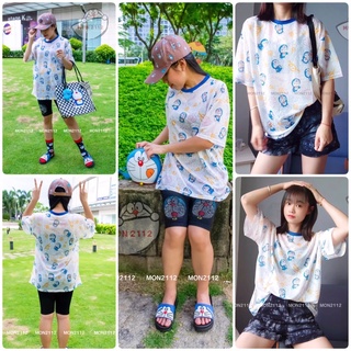 Áo thun Doraemon Doremon nữ thun chiffon mịn mát
