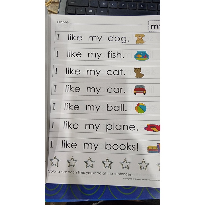 Vở sight word 4 quyển tặng file nghe