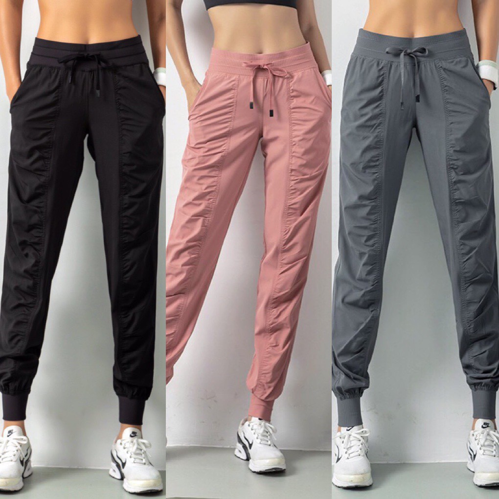 QUẦN JOGGER NỮ VẢI DÙ CAO CẤP BO CHÂN THỜI TRANG