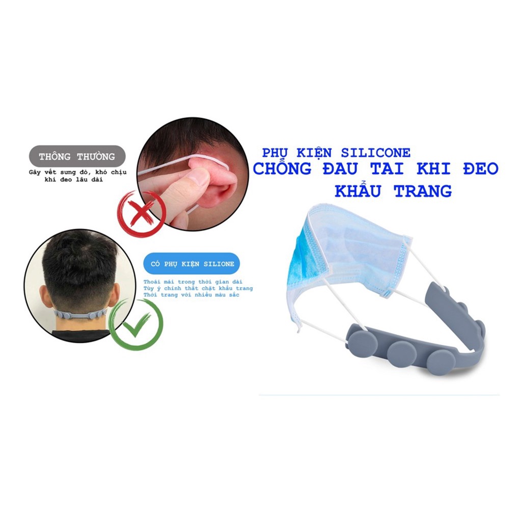 [Cao Cấp Đẹp] Dây Quai Đeo Khẩu Trang Chống Đau Tai Cao Cấp Hàng Hiệu Việt Nam Chất Lượng Cao Đẹp An Toàn - QueenStore