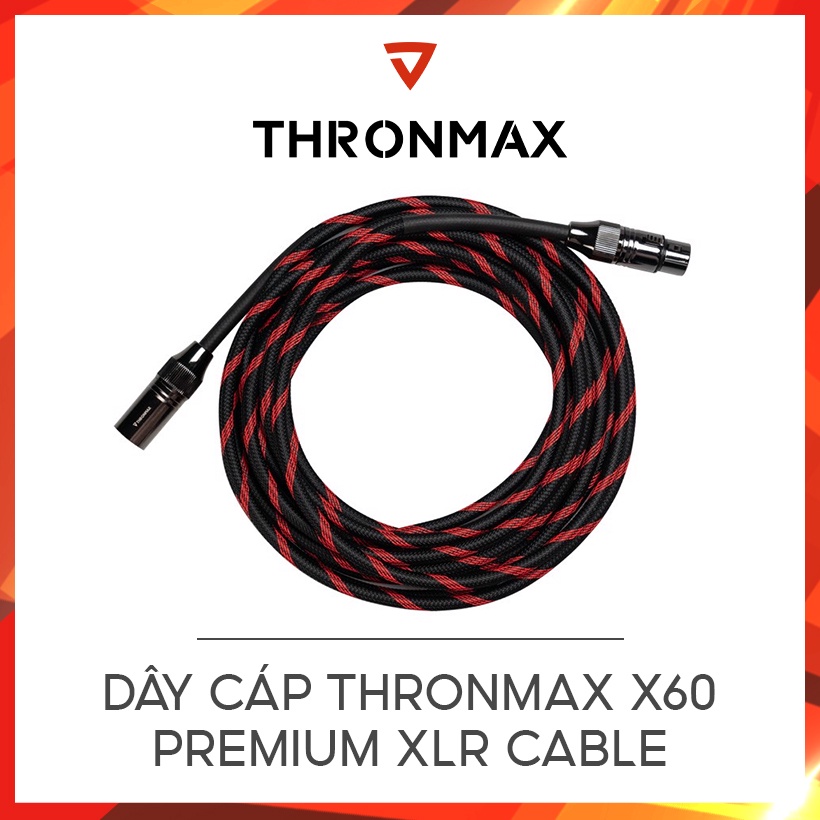 [Mã ELHAMS5 giảm 6% đơn 300K] Dây Cáp Thronmax X60 Premium XLR cable Hàng chính hãng