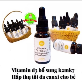 [Chính hãng] Vitamin D3 K2 MK7 Sunday Natural Đức 20ml