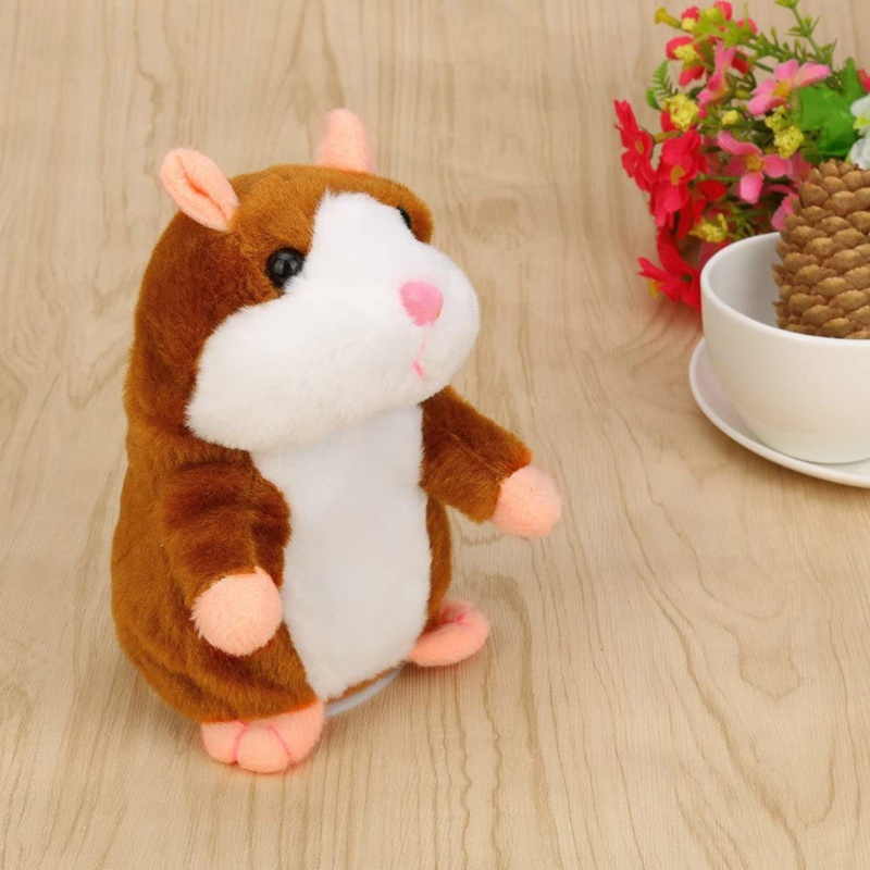 Thú Nhồi Bông Đồ Chơi Hình Chuột Hamster Mềm Mại Có Âm Thanh 16cm / 6inch