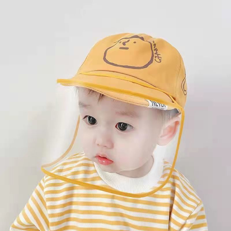 Nón Có Mặt Nạ Bảo Vệ Mặt Chống Giọt Bắn Chống Khạc Nhổ Cho Trẻ Em