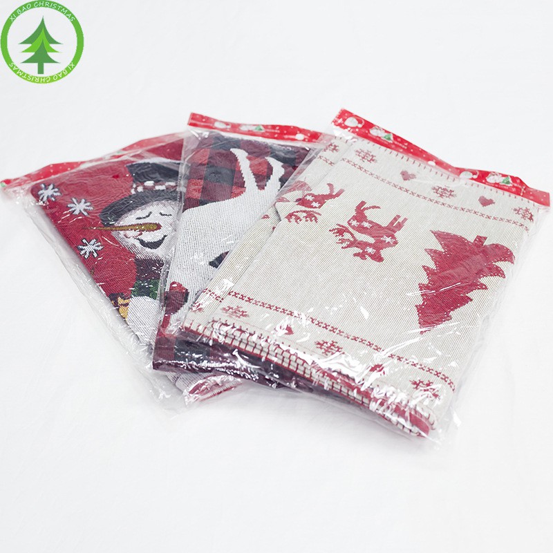 Khăn trải bàn cotton thêu hoạ tiết Giáng Sinh kích thước 35x180cm phong cách Châu Âu | BigBuy360 - bigbuy360.vn