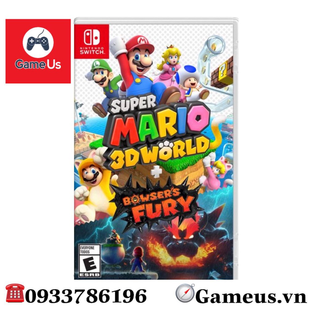 Băng game nintendo switch : Super Mario™ 3D World + Bowser’s Fury Hệ US