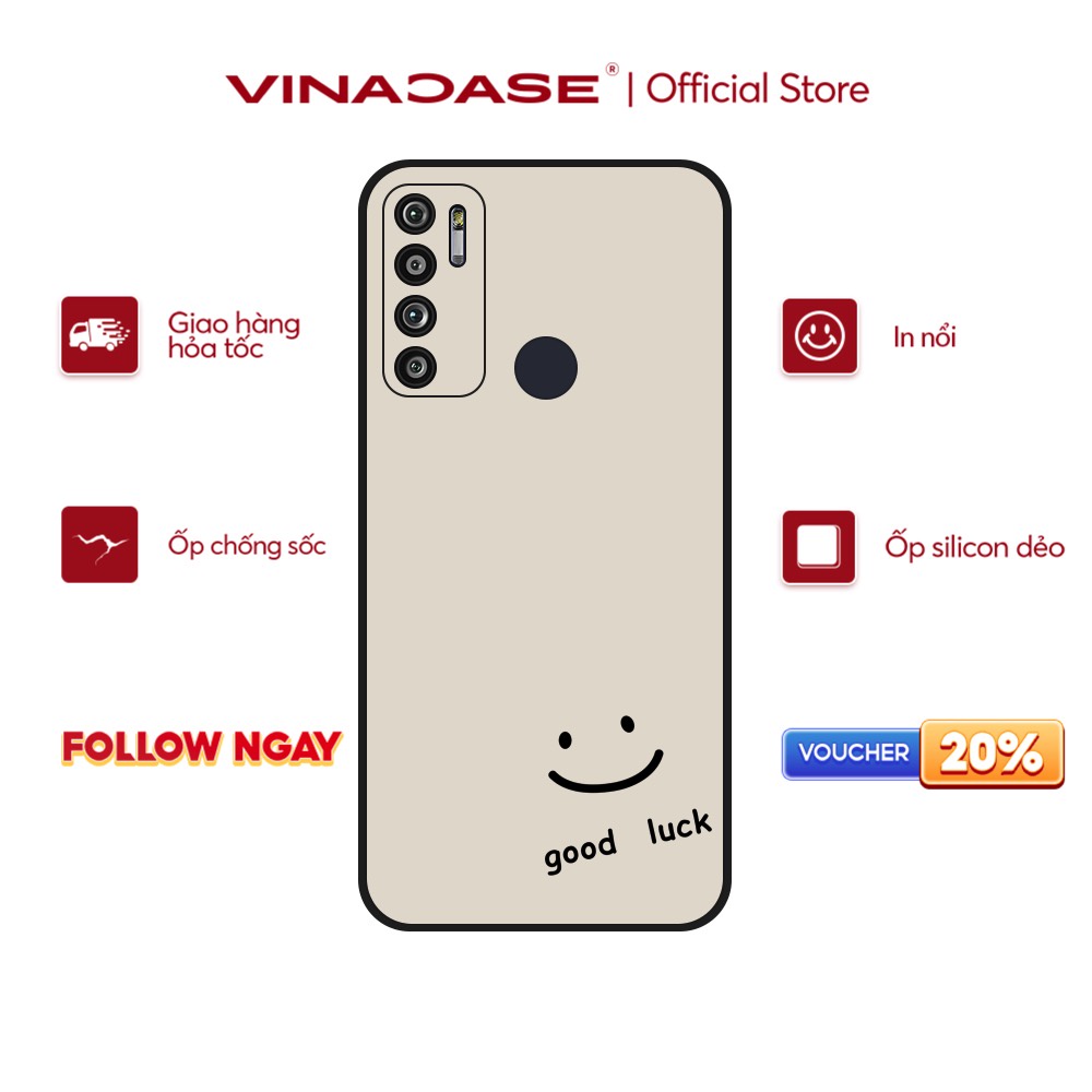 Ốp lưng Vina Case Vsmart Joy 3/Joy 4/Bee 3/Star 3/Aris/....dẻo đen viền bảo vệ camera hình Good Luck