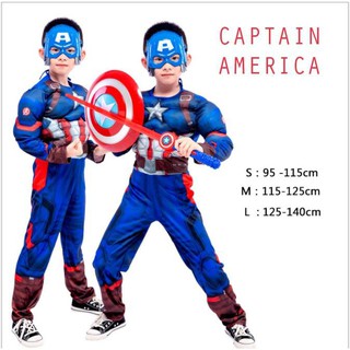 Bộ cosplay Captain America và mặt nạ (kb5)