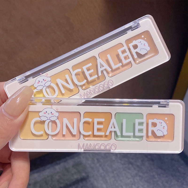 Kem che khuyết điểm MANGOGO, bảng triệt sắc concealer nội địa trung F29 Sammi beauty