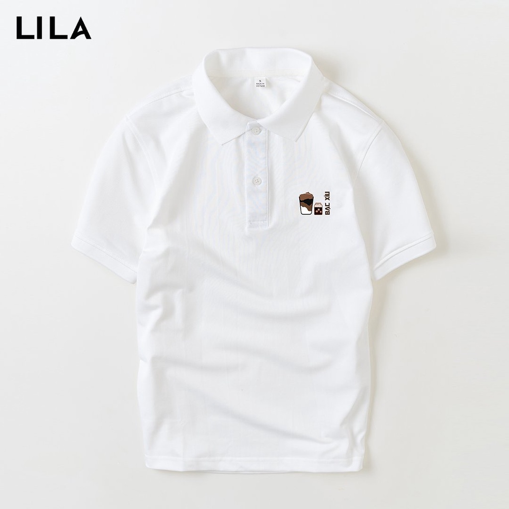 Áo POLO nam BẠC XỈU IN TÊN theo yêu cầu basic đẹp vải cá sấu COTTON giữ form bền bỉ, chống nhăn, thời trang nam cao cấp