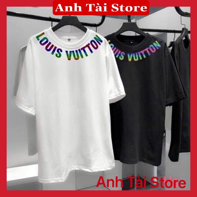 Áo thun tay lỡ phản quang phông Unisex nam nữ chất Premium Cotton oversize đến 75kg form rộng LUONVUITUOI A01