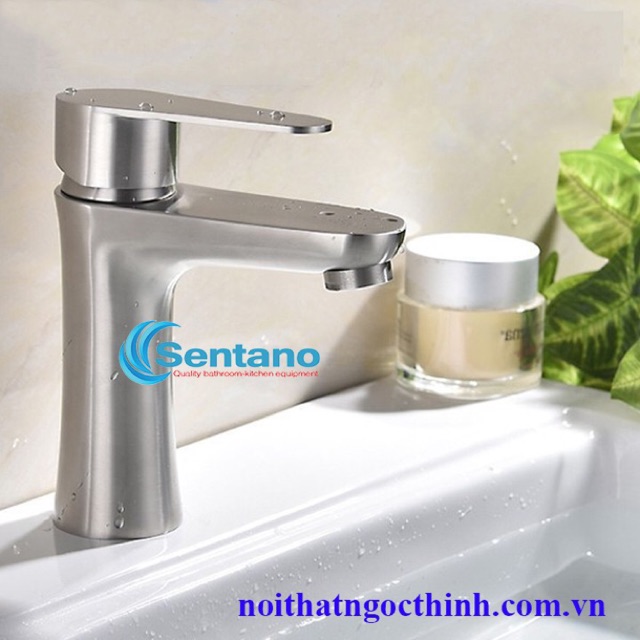 Vòi Lavabo Tròn Nóng Lạnh Vòi Rửa Mặt Nóng Lạnh Inox 304 Cao Cấp