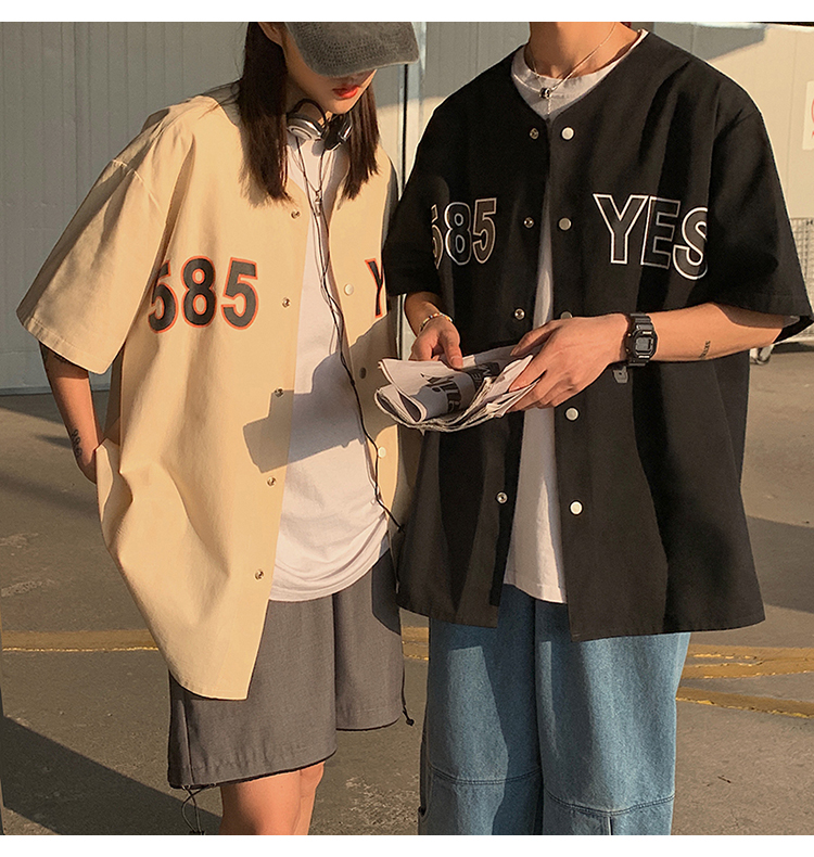 Áo Sơ Mi Bóng Chày  Tay Ngắn Thời Trang Dành Cho Nam Jersey Áo Bóng Chày UNISEX | BigBuy360 - bigbuy360.vn