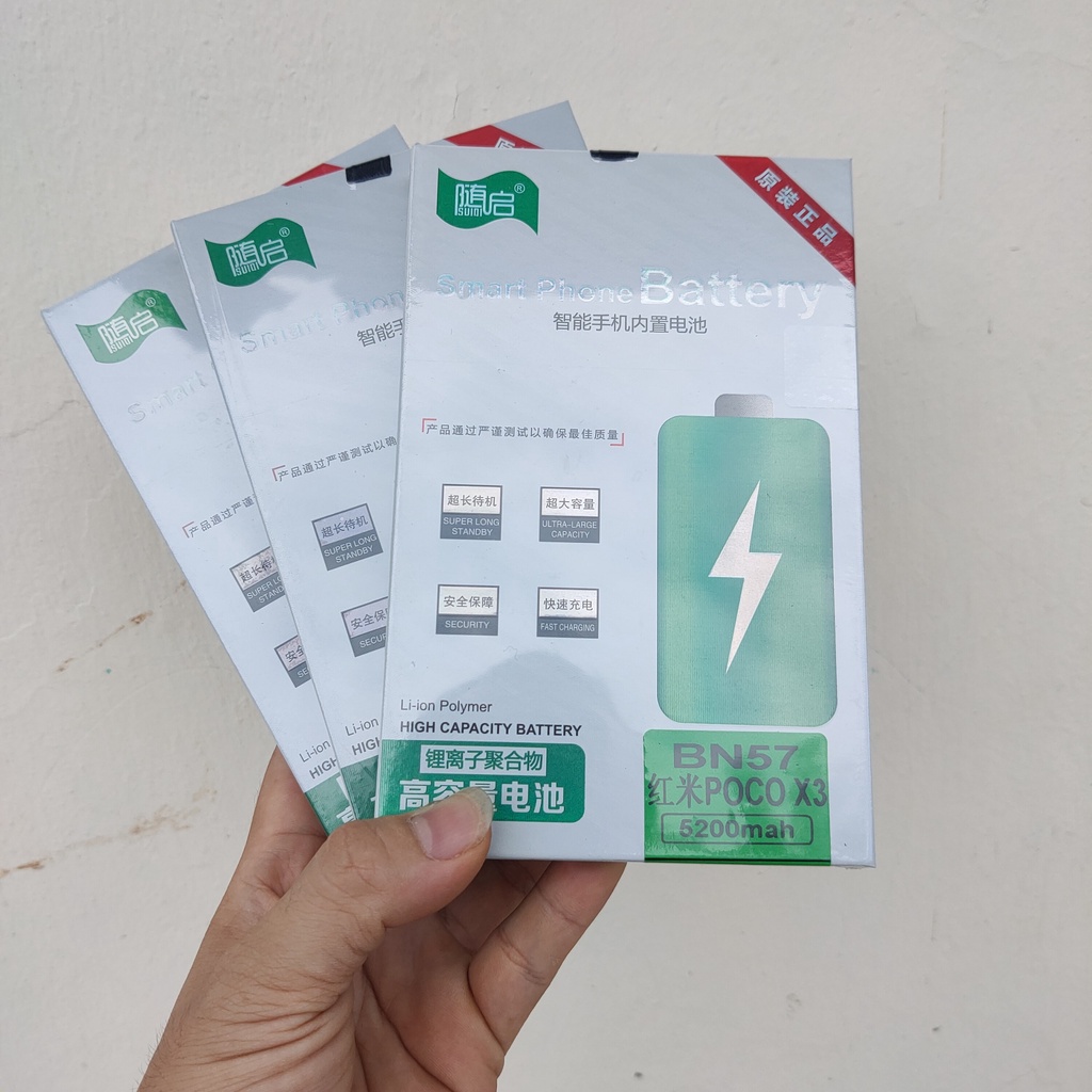 Pin  Poco X3 NFC / X3 Pro BN57 chính hãng Suiqi Và Lehehe - OEM