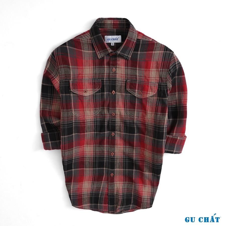 Áo Sơ Mi Nam Dài Tay GU CHẤT, Túi Hộp Sang Trọng, Chất Vải Cotton Chuẩn Xịn - GUSM42