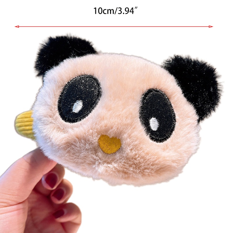 Dây Cột Tóc Co Giãn Hình Gấu Trúc Hoạt Hình Nhồi Bông Đáng Yêu