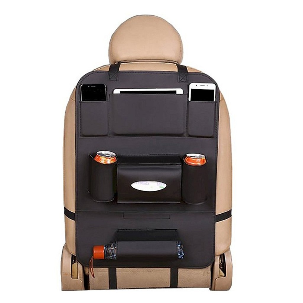 Túi để đồ treo sau ghế ô tô bằng Da PU cao cấp,Tăng không gian sử dụng của xe nhờ sắp xếp đồ đạc gọn gàng
