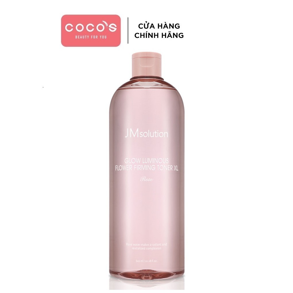 Nước Hoa Hồng Cân Bằng Da JM solution Glow Luminous Flower Firming Toner XL 600ml