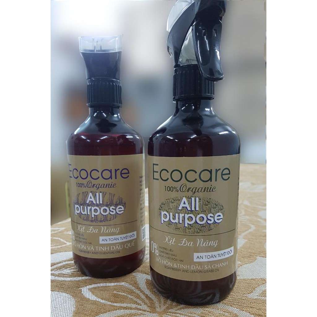 BIG SALE ! Nước xịt kính, bàn ăn, bàn làm việc 0.5l organic hương sả chanh, công nghệ Đức.