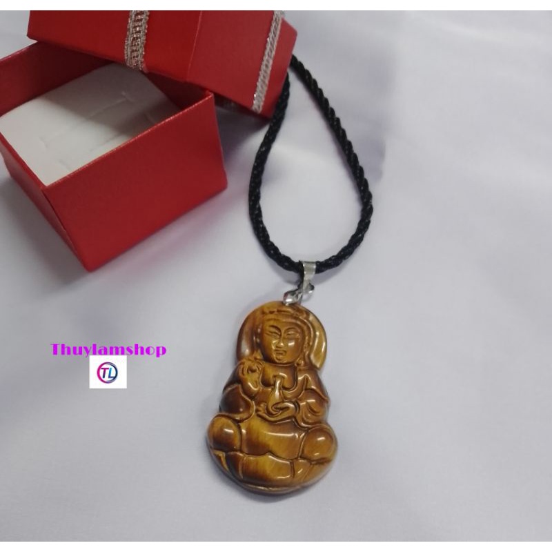 Mặt dây chuyền phật Bà bình an may mắn tặng kèm dây đeo cổ