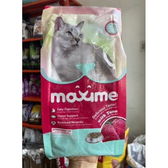 Thức ăn hạt khô cho mèo mọi lứa tuổi Maxime gói 400g