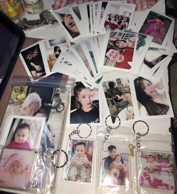 Móc khoá mica in hình 2 mặt cực rõ nét 🌸