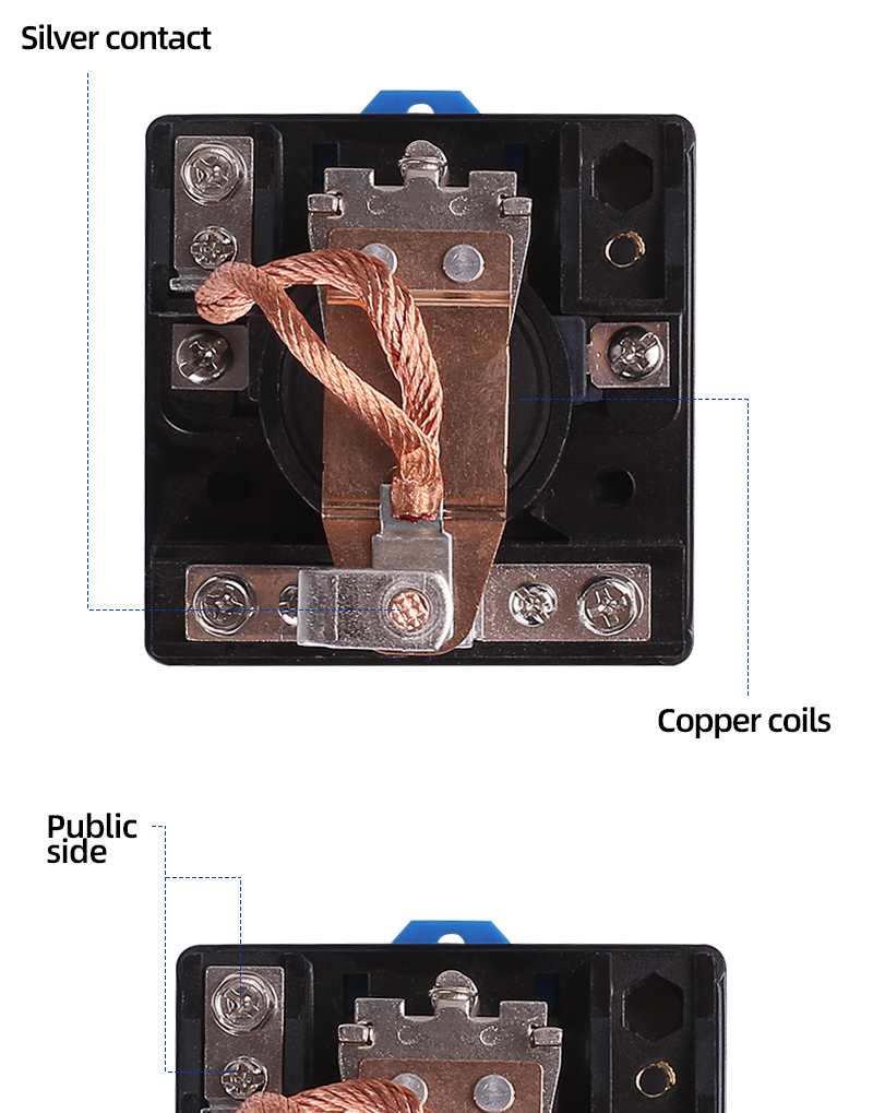 Rơ Le Công Suất Cao JQX-62F 1Z 80A 12V 24VDC 220V