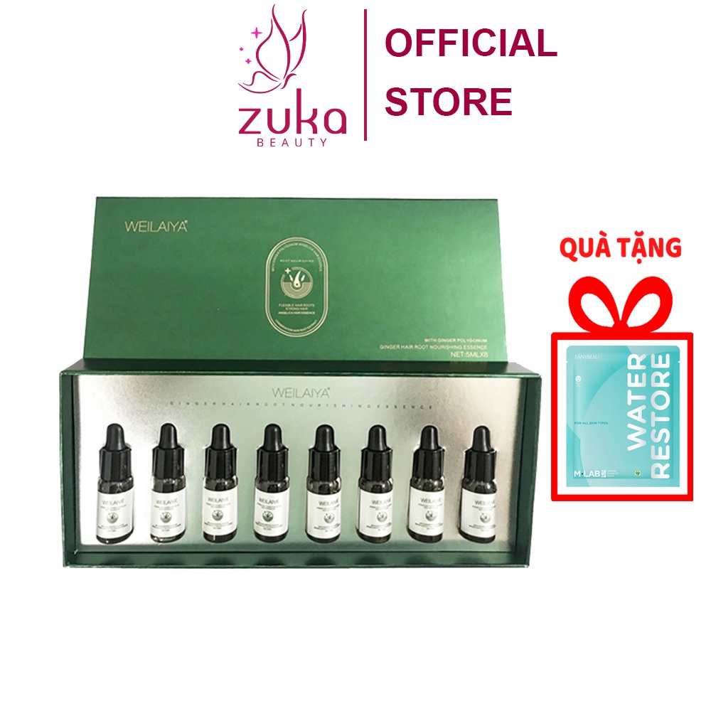 Serum mọc tóc Weilaiya lọ 5ml Zuka Beauty kích thích mọc tóc nuôi dưỡng nang tóc chắc khỏe bóng mượt