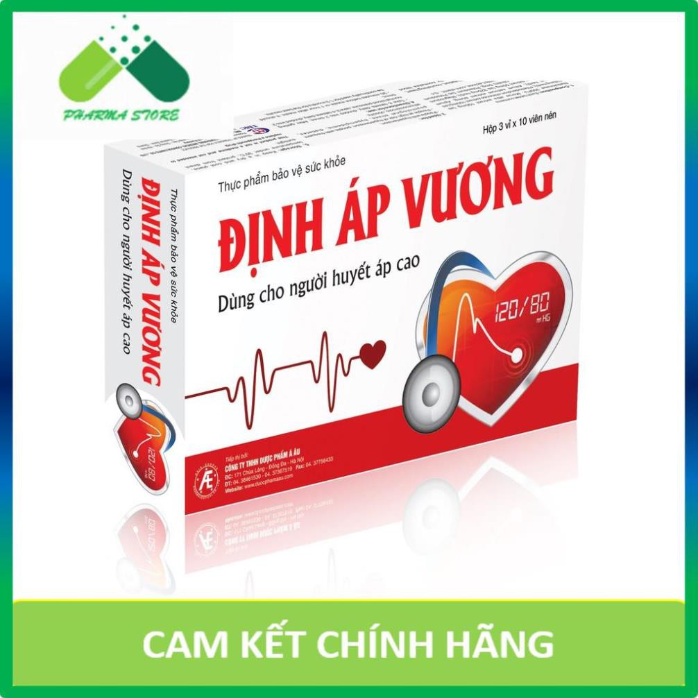 ! Định Áp Vương - Viên Uống Ổn Định Huyết Áp & Dưỡng Tâm - Hộp 30 Viên