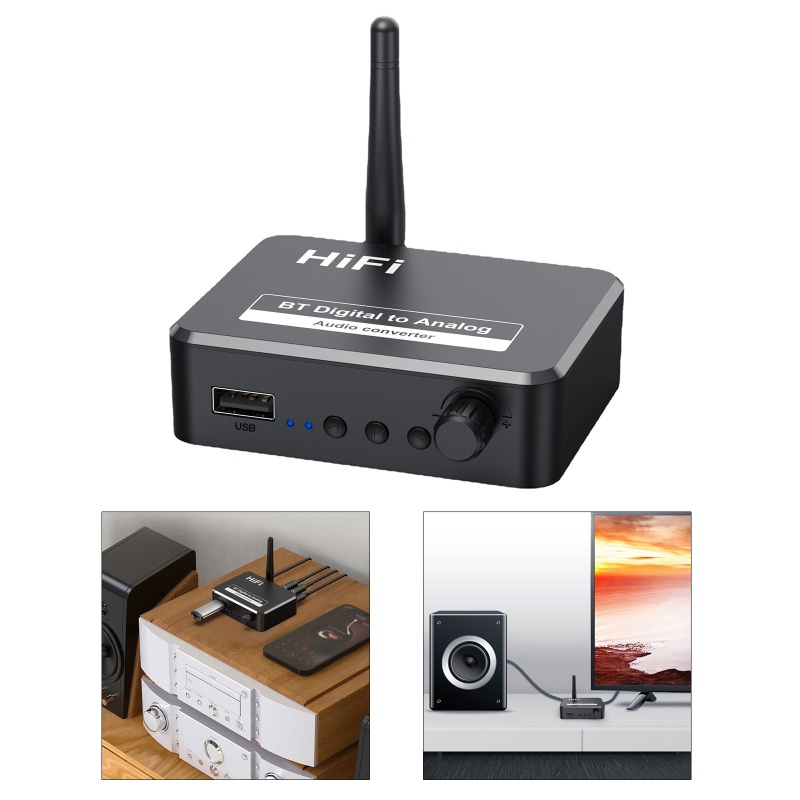 Bộ Chuyển Đổi Âm Thanh Kỹ Thuật Số Sang Analog SPDIF 3.5mm AUX