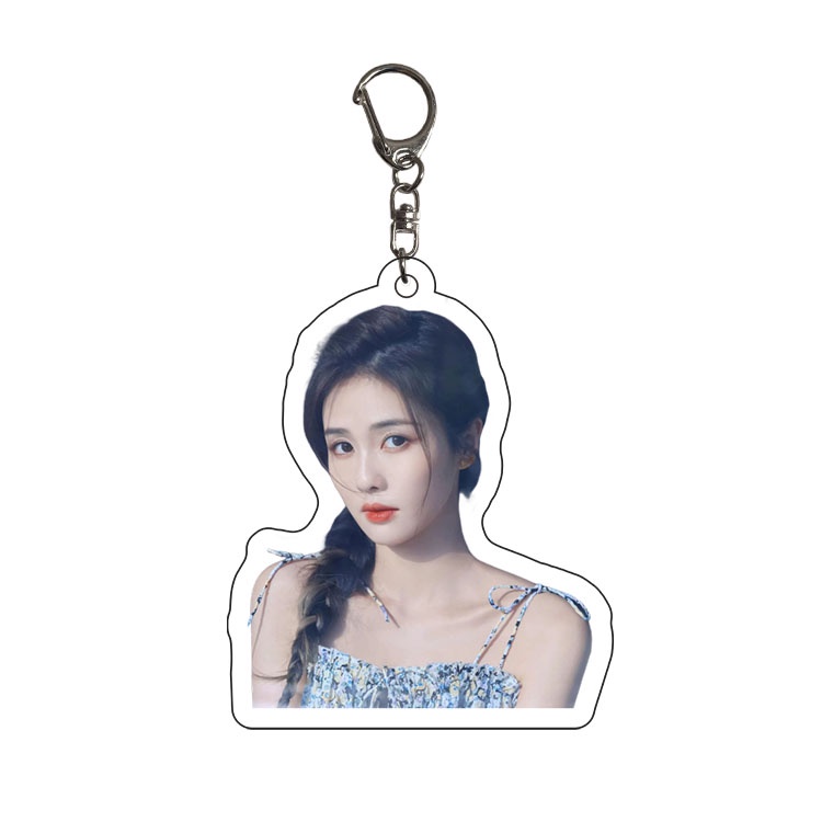 Bai Lu Peripheral Móc Khóa Acrylic Hai Mặt Trang Trí Trường Học