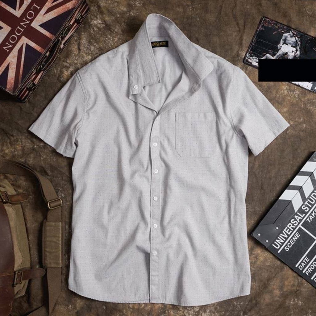 Áo Sơ Mi SMC_Tre Chấm Bi_001 75- 120kg ABISGZIE