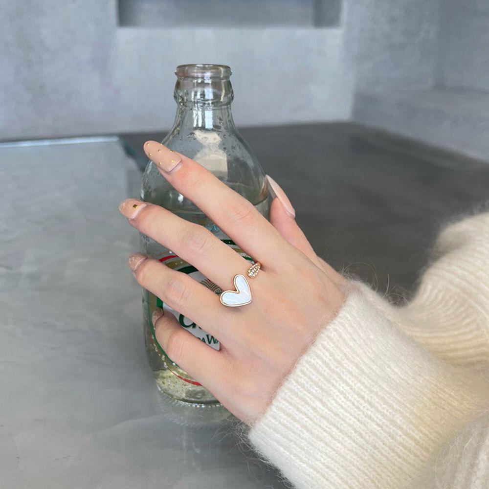 USNOW Nhẫn Hở Bằng Hợp Kim Có Thể Điều Chỉnh Dành Cho Nữ