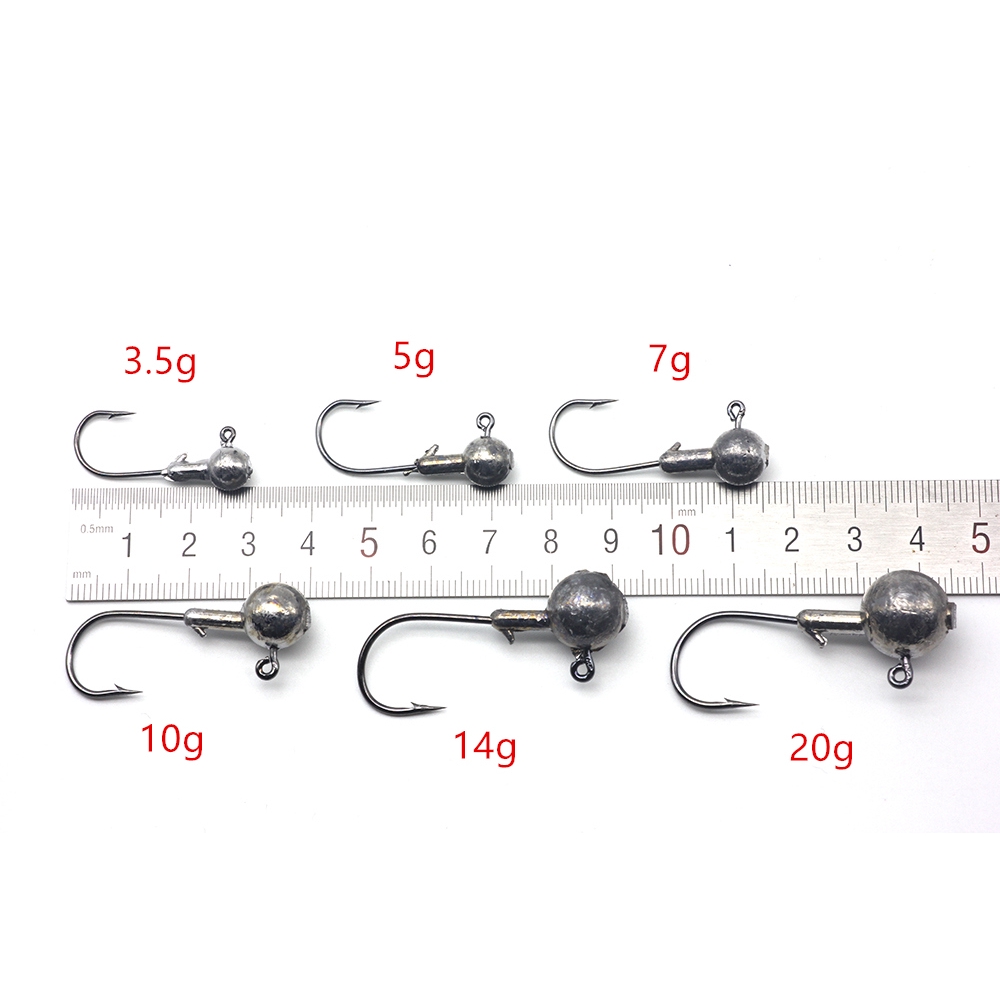 Set 5 móc cấu có chì 3.5g 5g 7g 10g 14g 20g chất lượng cao