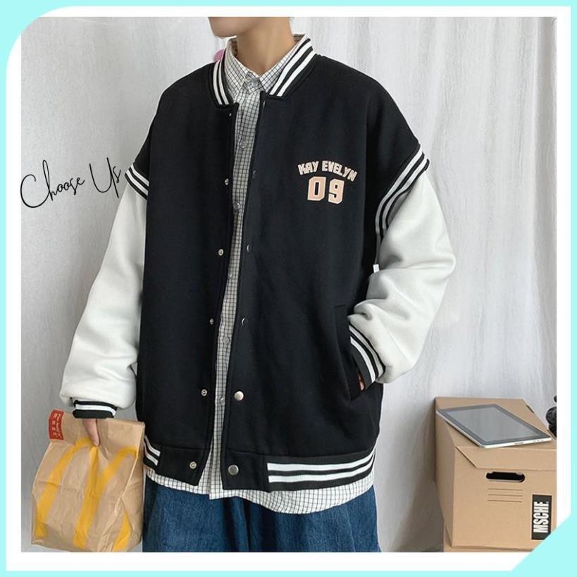 [Hàng Thu Đông] ÁO KHOÁC BOMBER PHỐI TAY TRẮNG 09 TRẺ TRUNG HÀN QUỐC | BigBuy360 - bigbuy360.vn