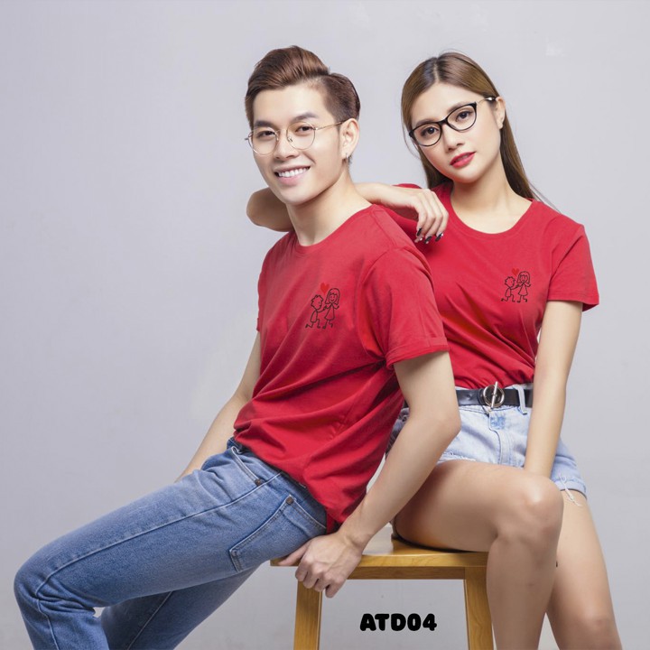 Áo thun đôi Gold Rhino thoát nhiệt cao cấp đỏ tươi - Shop nono