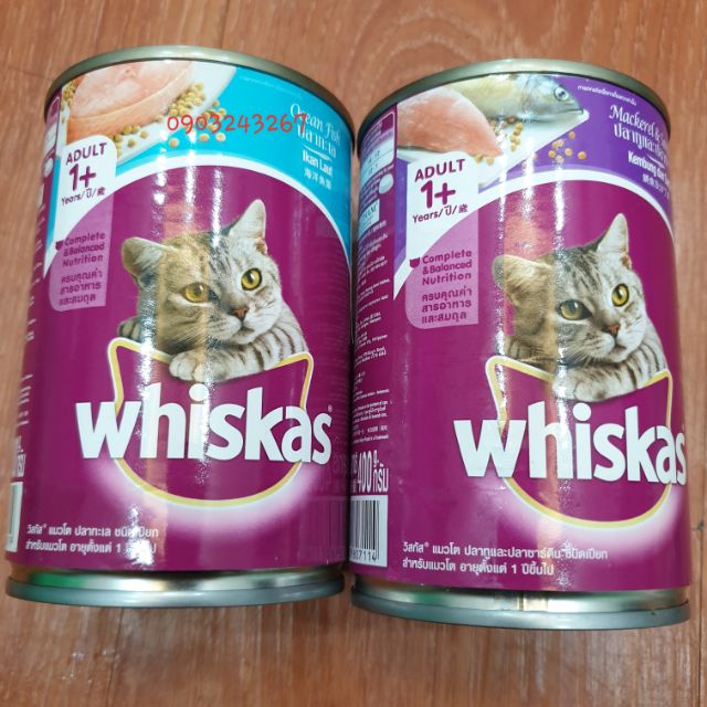 Pate cho mèo Whiskas lon 400g
