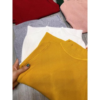 Áo len gân cổ 3 phân chất đẹp