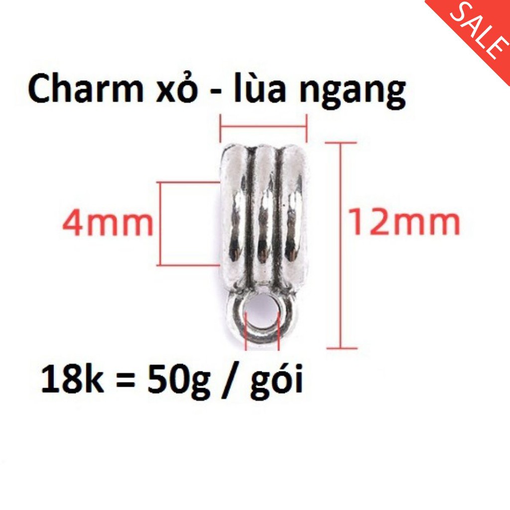 Charm lùa - xỏ ngang : sỉ 50g / gói = 23k [ charm giá rẻ ]